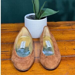 Vintage Andrea Carrano  suede flats size 7B